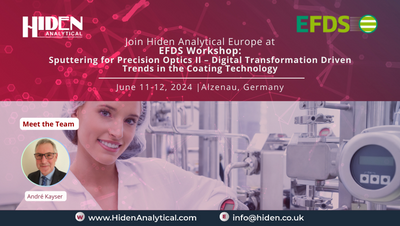 Join Hiden Analytical Europe at EFDS Workshop